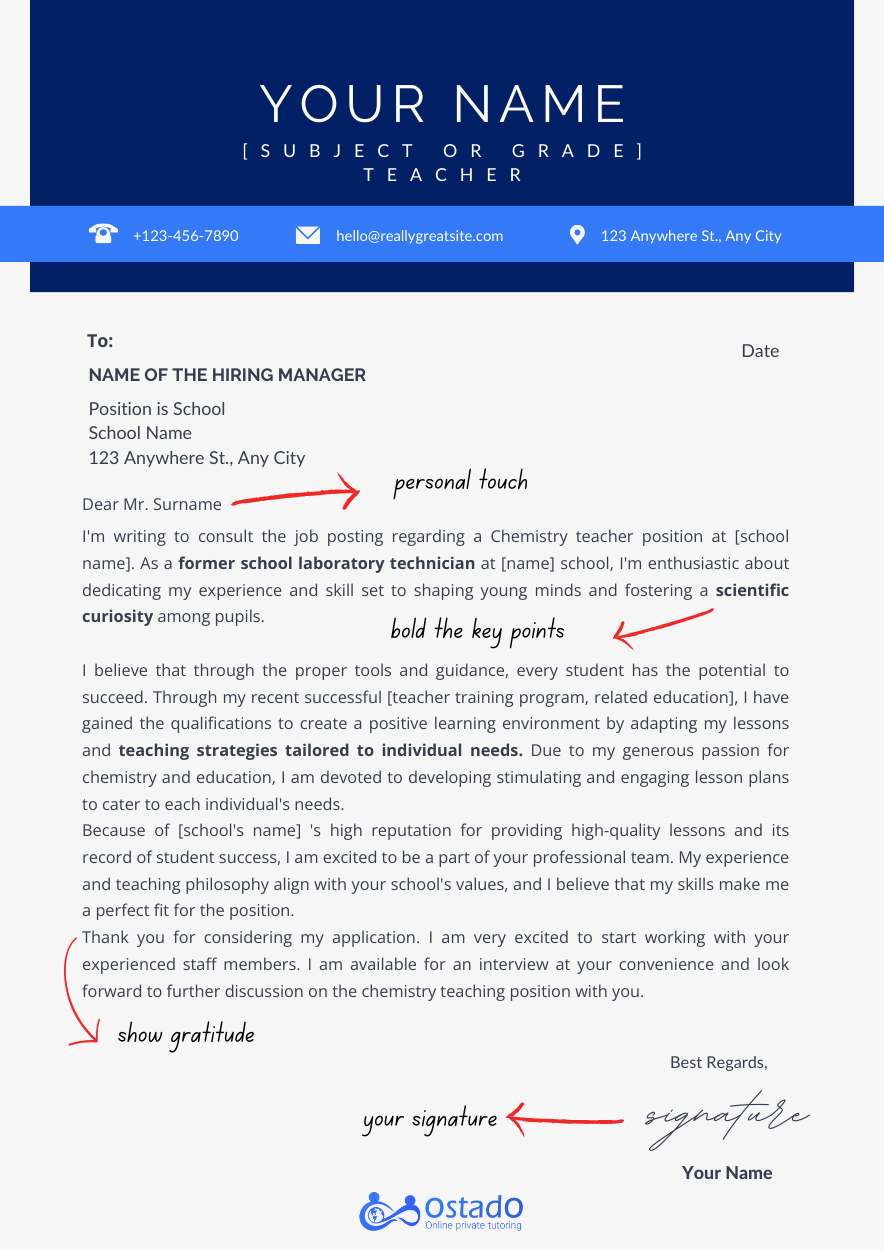teaching job cover letter template compelling cover letter