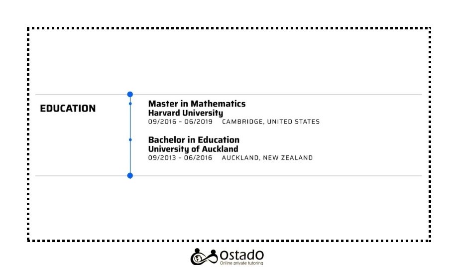 maths tutor resume education