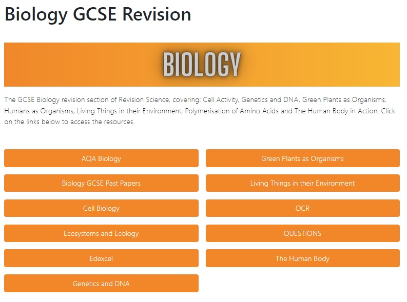 combined biology revision