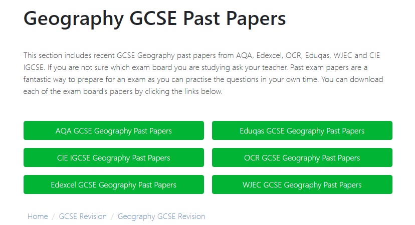 Best gcse geography revision websites 